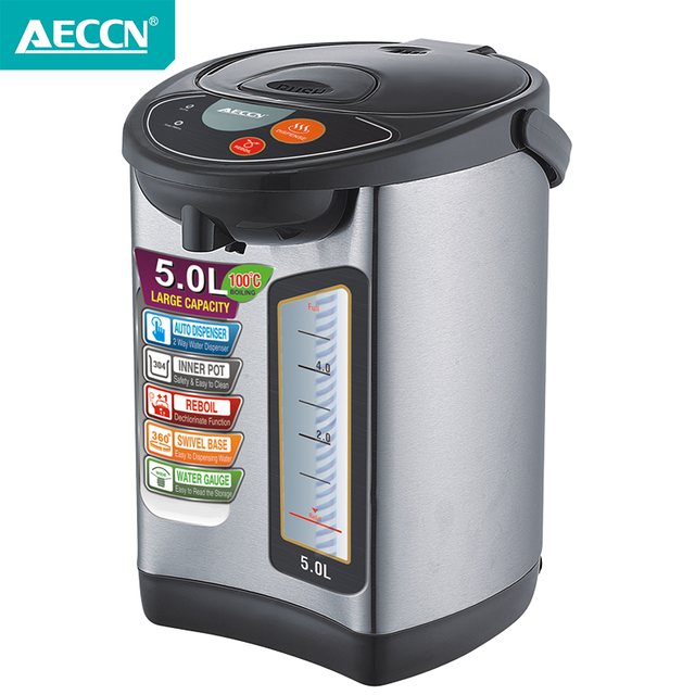  AECCN 3.8CG2 2.5L التخصيص شاشة الكريستال السائل ضبط درجة الحرارة الموقت قفل أمان الطفل غلاية قهوة كهربائية غلاية الماء الساخن